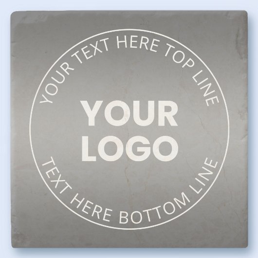 Uw Logo met / bewerkbaar elke kleurverloop Stenen Onderzetter