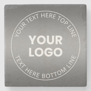 Uw Logo met / bewerkbaar elke kleurverloop Stenen Onderzetter