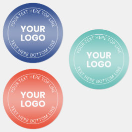 Uw logo met bewerkbare kleurengradiënt labels