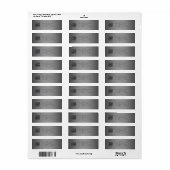 Uw logo met bewerkbare kleurverloop en monogram  etiket (Full Sheet)