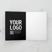 Uw logo met bewerkbare QR-code en tekst (Binnen)