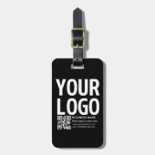 Uw logo met bewerkbare QR-code en tekst Bagagelabel (Voorkant verticaal)