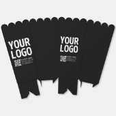 Uw logo met bewerkbare QR-code en tekst Bedankdoosjes (Ongevouwen)
