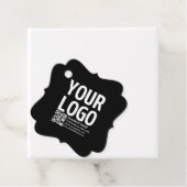 Uw logo met bewerkbare QR-code en tekst Bedankjes Labels (In situ)
