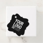 Uw logo met bewerkbare QR-code en tekst Bedankjes Labels (In situ)