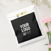 Uw logo met bewerkbare QR-code en tekst Bedankzakje (Gezegeld)