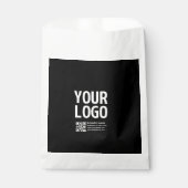 Uw logo met bewerkbare QR-code en tekst Bedankzakje (Voorkant)