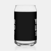 Uw logo met bewerkbare QR-code en tekst Blikvorm Glas (Rechts)