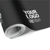 Uw logo met bewerkbare QR-code en tekst Cadeaupapier (Rol Hoek)