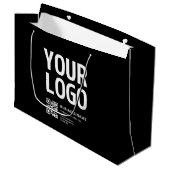 Uw logo met bewerkbare QR-code en tekst Groot Cadeauzakje (Voorkant Gekanteld)