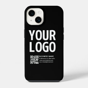 Uw logo met bewerkbare QR-code en tekst  iPhone 14 Hoesje