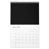 Uw logo met bewerkbare QR-code en tekst Kalender (Jan 2027)