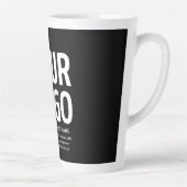 Uw logo met bewerkbare QR-code en tekst Latte Mok (Rechts)