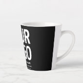 Uw logo met bewerkbare QR-code en tekst Latte Mok (Rechts)
