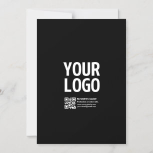 Uw logo met bewerkbare QR-code en tekst Magnetische Uitnodiging