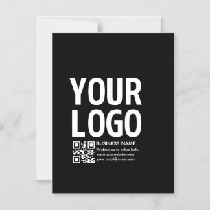 Uw logo met bewerkbare QR-code en tekst Magnetische Uitnodiging