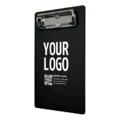 Uw logo met bewerkbare QR-code en tekst Mini Klembord (Angled2)