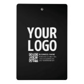 Uw logo met bewerkbare QR-code en tekst Mini Klembord (Achterkant)