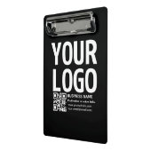 Uw logo met bewerkbare QR-code en tekst Mini Klembord (Angled2)