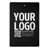Uw logo met bewerkbare QR-code en tekst Mini Klembord (Achterkant)