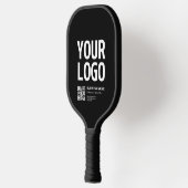 Uw logo met bewerkbare QR-code en tekst Pickleball Paddle (Links)