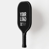 Uw logo met bewerkbare QR-code en tekst Pickleball Paddle (Links)