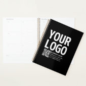 Uw logo met bewerkbare QR-code en tekst Planner (Display)