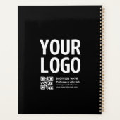 Uw logo met bewerkbare QR-code en tekst Planner (Achterkant)