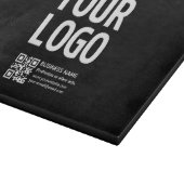 Uw logo met bewerkbare QR-code en tekst Snijplank (Hoek)