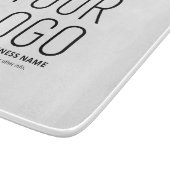 Uw logo met bewerkbare QR-code en tekst Snijplank (Hoek)