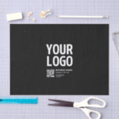 Uw logo met bewerkbare QR-code en tekst Tissuepapier (Craft)