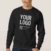 Uw logo met bewerkbare QR-code en tekst Trui (Voorkant)
