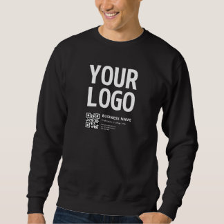 Uw logo met bewerkbare QR-code en tekst Trui