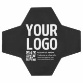 Uw logo met bewerkbare QR-code en tekst Voetbal (Enkel)