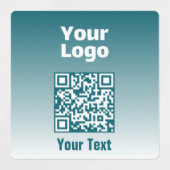 Uw logo met bewerkbare QR-code en verloop van kleu Labels (Design 1)