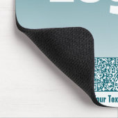 Uw logo met bewerkbare QR-code en verloop van kleu Muismat (Hoek)