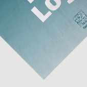 Uw logo met bewerkbare QR-code en verloopkleur Omb Tissuepapier (Detail)