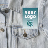 Uw Logo met bewerkbare QR-code en verloopombre Button (Insitu)