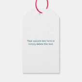 Uw Logo met bewerkbare QR-code en verloopombre Cadeaulabel (Achterkant)