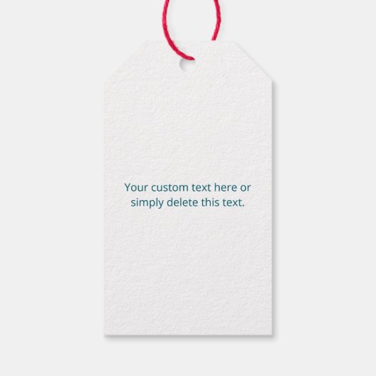 Uw Logo met bewerkbare QR-code en verloopombre Cadeaulabel (Achterkant)