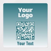 Uw Logo met bewerkbare QR-code en verloopombre