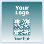 Uw Logo met bewerkbare QR-code en verloopombre Labels