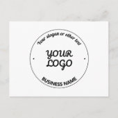 Uw Logo met bewerkbare slogan en bedrijfsnaam Briefkaart (Voorkant)