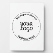 Uw Logo met bewerkbare slogan en bedrijfsnaam Fotoplaat (voorkant)