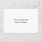 Uw Logo met bewerkbare slogan en bedrijfsnaam Informatiekaartje (Achterkant)