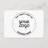 Uw Logo met bewerkbare slogan en bedrijfsnaam Informatiekaartje (Voorkant)