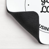 Uw Logo met bewerkbare slogan en bedrijfsnaam Muismat (Hoek)