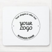Uw Logo met bewerkbare slogan en bedrijfsnaam Muismat (Voorkant)