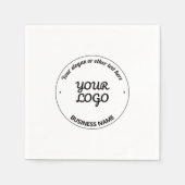 Uw Logo met bewerkbare slogan en bedrijfsnaam Servet (Voorkant)