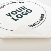 Uw Logo met bewerkbare slogan en bedrijfsnaam Sherpa Deken (3/4)